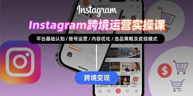 Instagram跨境运营实战：平台认知/账号运营/内容优化/选品策略及变现模式-网创吧