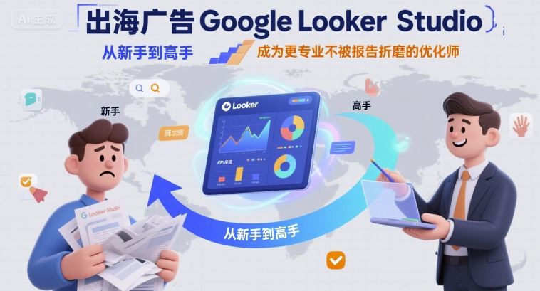 出海广告Google Looker Studio从新手到高手，成为更专业不被报告折磨的优化师-网创吧