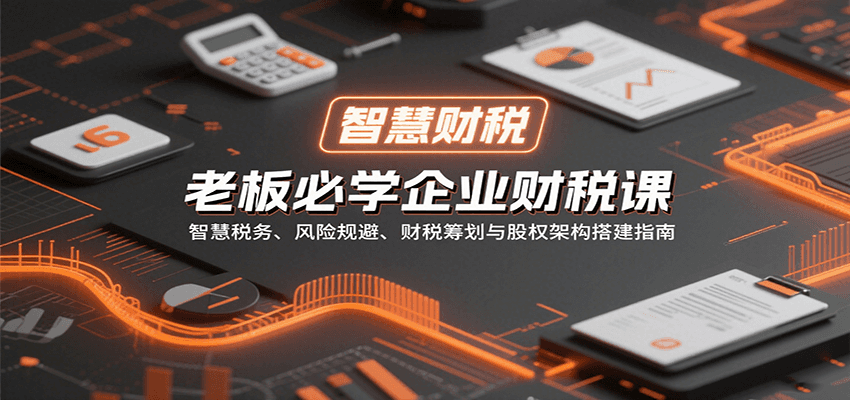 老板必学企业财税课：智慧税务、风险规避、财税筹划与股权架构搭建指南-网创吧