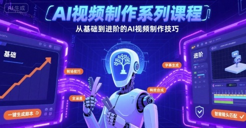 AI视频制作系列课程，从基础到进阶的AI视频制作技巧全涵盖-网创吧