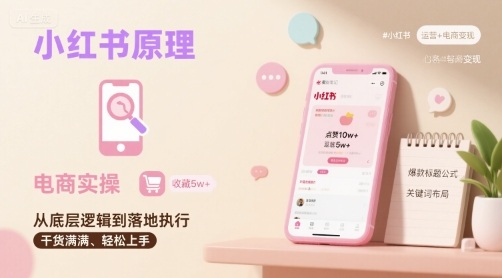 小红书原理以及详细实操流程，小红书电商教程-网创吧