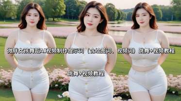 微胖女孩舞蹈AI视频制作提示词(含绘图词、视频词) 跳舞+视频教程-网创吧