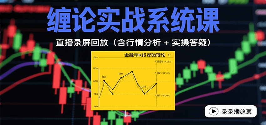 缠论实战系统课：直播录屏回放(含行情分析 + 实操答疑(更新9月)-网创吧