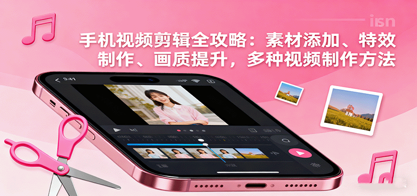 手机视频剪辑全攻略：素材添加、特效制作、画质提升，多种视频制作方法-网创吧