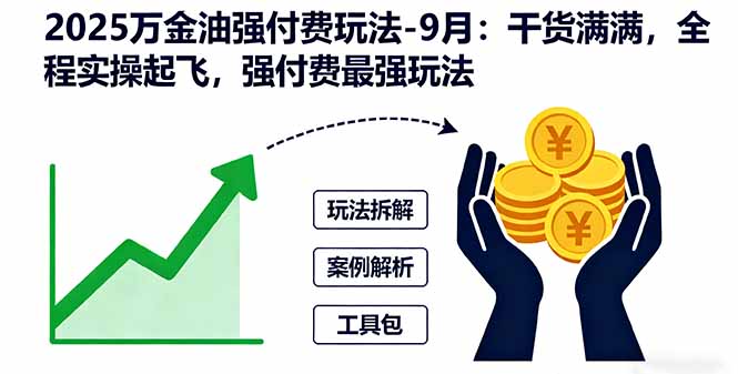 2025万金油强付费玩法-9月：干货满满，全程实操起飞，强付费最强玩法-网创吧