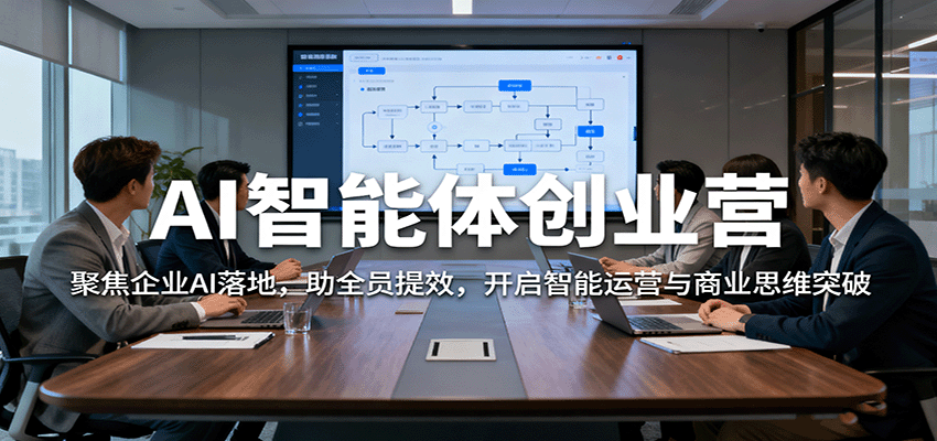 AI智能体创业营：聚焦企业AI落地，助全员提效，开启智能运营与商业思维突破-网创吧