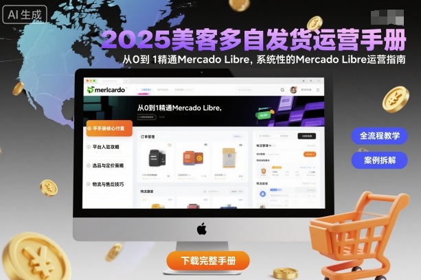 2025美客多自发货运营手册:从0到1精通Mercado Libre,系统性的Mercado Libre运营指南-网创吧