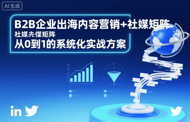 B2B企业出海内容营销+社媒矩阵,从0到1的系统化实战方案-网创吧