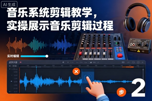 音乐系统剪辑教学,实操展示音乐剪辑过程-网创吧