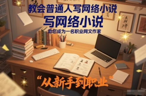 教会普通人写网络小说，助您成为一名职业网文作家-网创吧