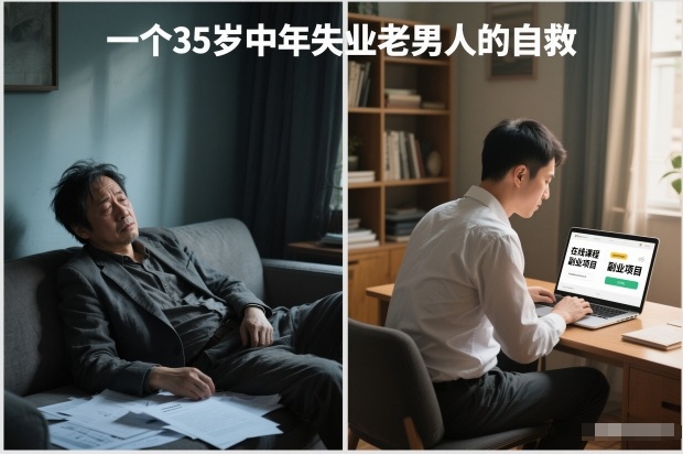 付费文章:一个35岁中年失业老男人的自救-网创吧